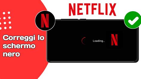 Netflix: schermo nero con audio .